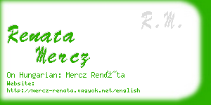 renata mercz business card